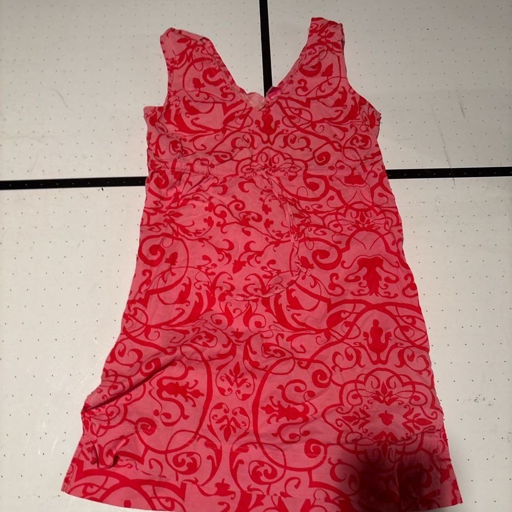 Swell Pink and Red Patterned Top